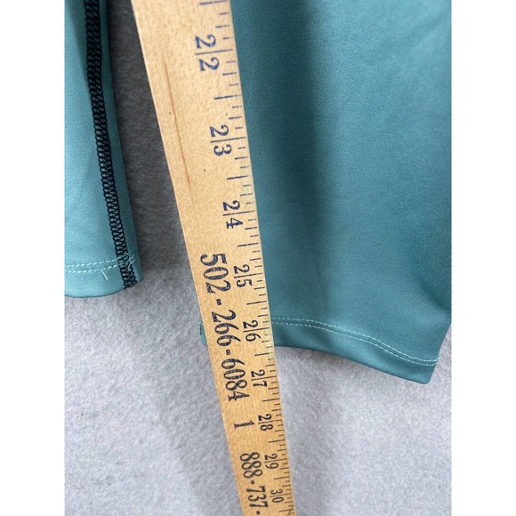 SOI Collection Leggings Womens Sz L Stretch Gym Yoga Pants Green Black - Picture 6 of 12